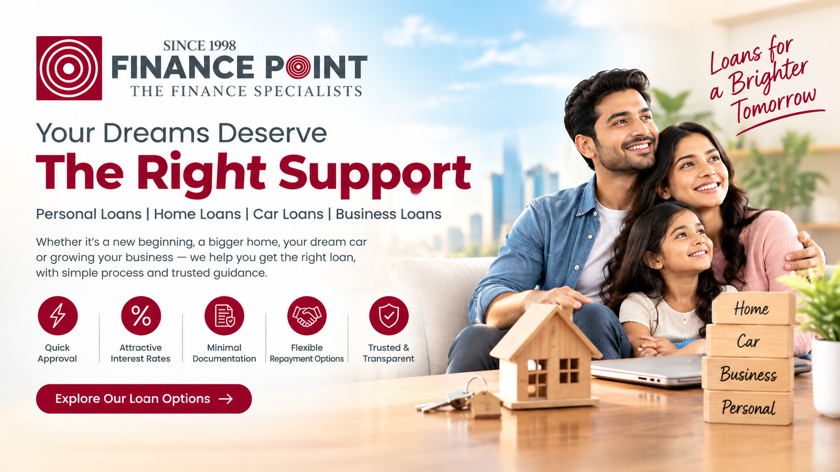 finance point the right support